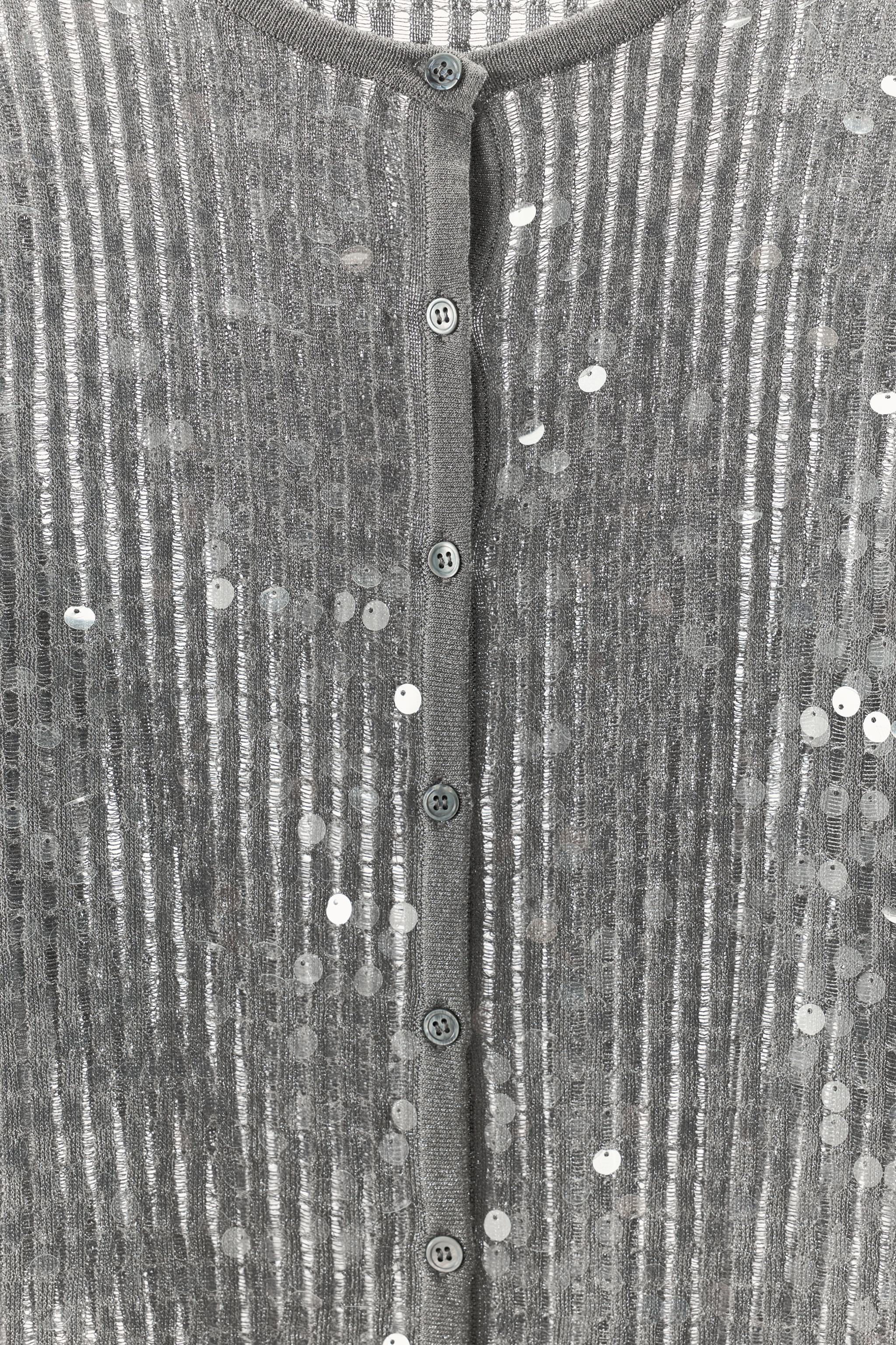 GILET EN MAILLE PAILLETTES